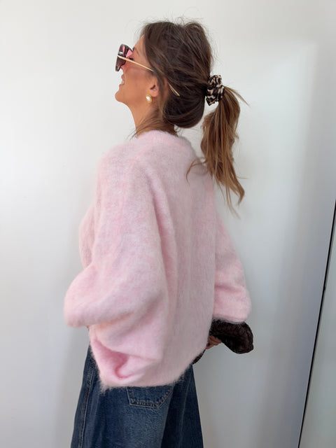 Pull Alpaga douceur - rose poudré