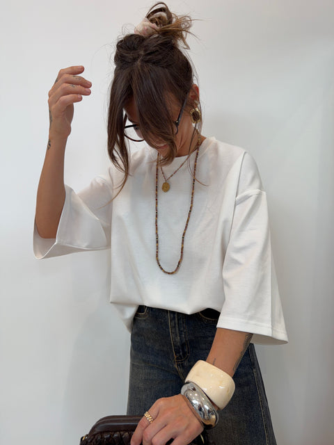 T-shirt coeur - Blanc