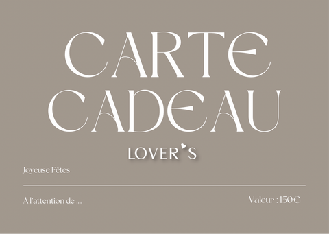 Carte-cadeau LOVER'S